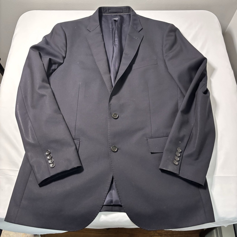 J Crew Ludlow Jacket Black 42L Italian Wool READ